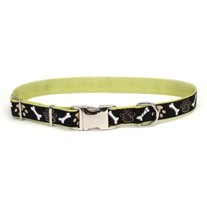Coastal Pet Attire Ribbon нашийник для собак, 1,6 см Х30 см, коричневі лапки.